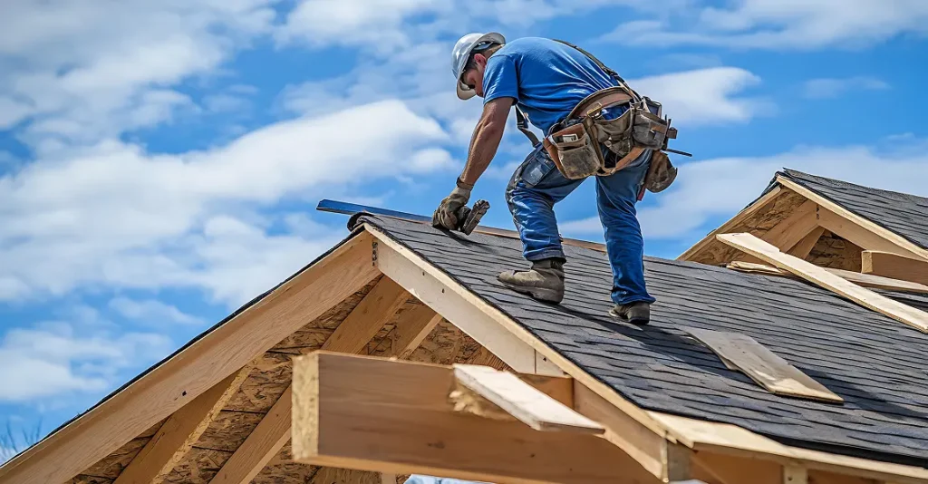 Roofing professionals in Raleigh assessing a roof for repair or replacement