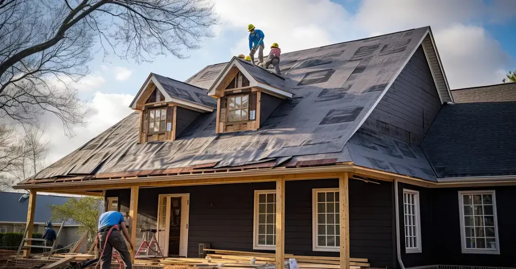 Raleigh home being prepared for a new roof installation